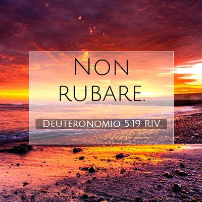 Deuteronomio 5:19 RIV Immagine del Versetto della Bibbia