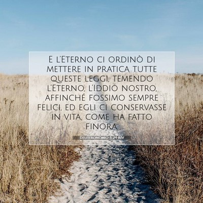 Deuteronomio 6:24 Versetto della Bibbia Spiegato