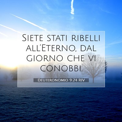 Deuteronomio 9:24 Versetto della Bibbia Spiegato