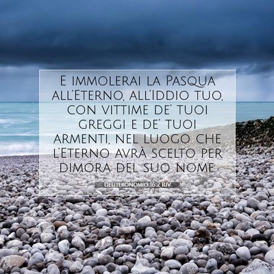 Deuteronomio 16:2 RIV Immagine del Versetto della Bibbia