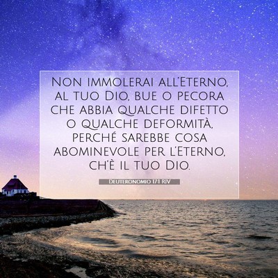 Deuteronomio 17:1 RIV Immagine del Versetto della Bibbia