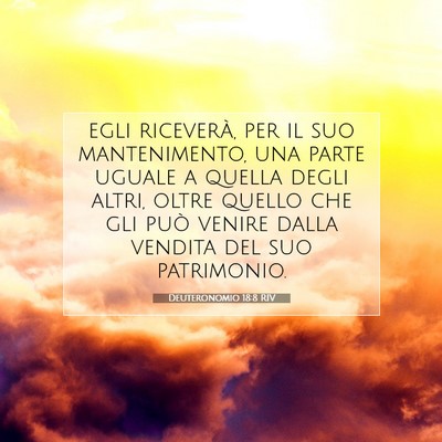 Deuteronomio 18:8 Versetto della Bibbia Spiegato