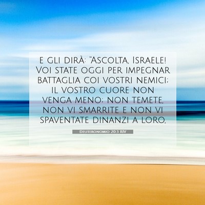 Deuteronomio 20:3 RIV Immagine del Versetto della Bibbia