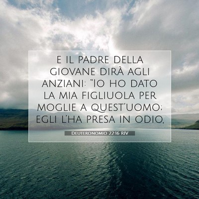 Deuteronomio 22:16 Versetto della Bibbia Spiegato