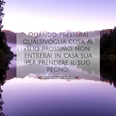 Deuteronomio 24:10 Versetto della Bibbia Spiegato