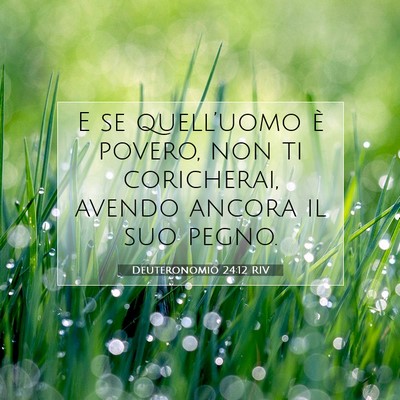 Deuteronomio 24:12 Versetto della Bibbia Spiegato