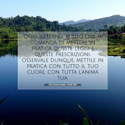 Deuteronomio 26:16 RIV Immagine del Versetto della Bibbia