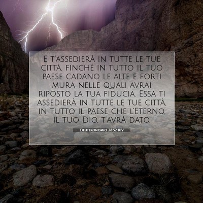 Deuteronomio 28:52 Versetto della Bibbia Spiegato