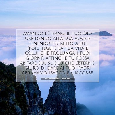 Deuteronomio 30:20 Versetto della Bibbia Spiegato