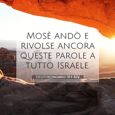 Deuteronomio 31:1 Versetto della Bibbia Spiegato