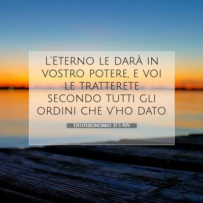 Deuteronomio 31:5 Versetto della Bibbia Spiegato