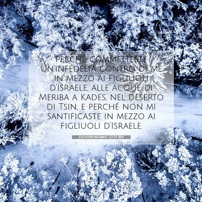 Deuteronomio 32:51 RIV Immagine del Versetto della Bibbia