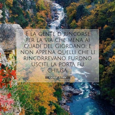Giosué 2:7 Versetto della Bibbia Spiegato