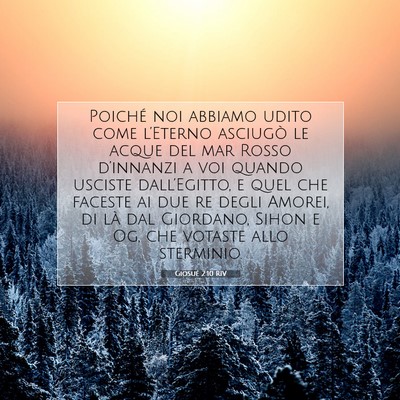 Giosué 2:10 RIV Immagine del Versetto della Bibbia
