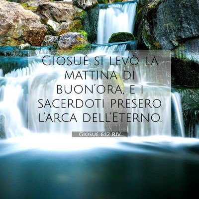Giosué 6:12 RIV Immagine del Versetto della Bibbia