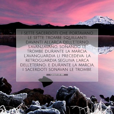 Giosué 6:13 RIV Immagine del Versetto della Bibbia