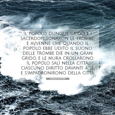 Giosué 6:20 RIV Immagine del Versetto della Bibbia