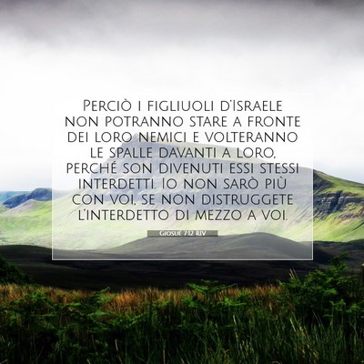 Giosué 7:12 Versetto della Bibbia Spiegato