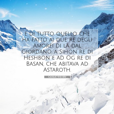 Giosué 9:10 RIV Immagine del Versetto della Bibbia