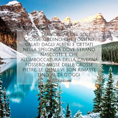 Giosué 10:27 Versetto della Bibbia Spiegato