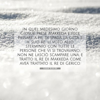 Giosué 10:28 RIV Immagine del Versetto della Bibbia
