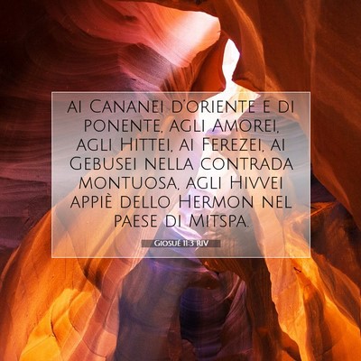 Giosué 11:3 RIV Immagine del Versetto della Bibbia