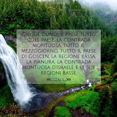 Giosué 11:16 RIV Immagine del Versetto della Bibbia
