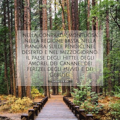 Giosué 12:8 RIV Immagine del Versetto della Bibbia