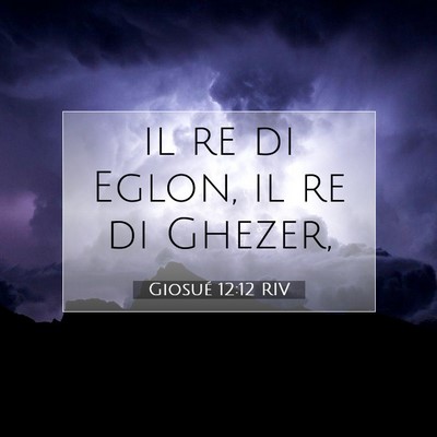 Giosué 12:12 RIV Immagine del Versetto della Bibbia