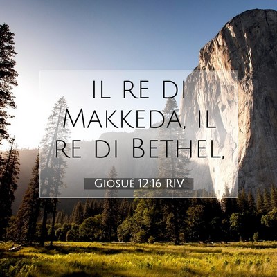 Giosué 12:16 RIV Immagine del Versetto della Bibbia