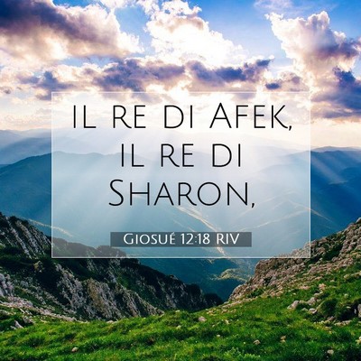 Giosué 12:18 RIV Immagine del Versetto della Bibbia