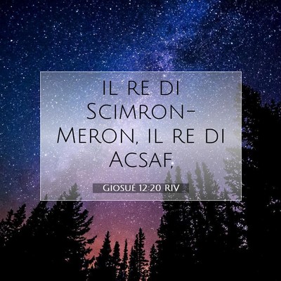 Giosué 12:20 RIV Immagine del Versetto della Bibbia