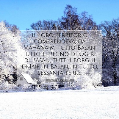 Giosué 13:30 RIV Immagine del Versetto della Bibbia