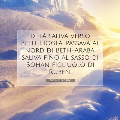 Giosué 15:6 RIV Immagine del Versetto della Bibbia