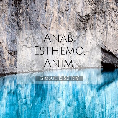 Giosué 15:50 RIV Immagine del Versetto della Bibbia