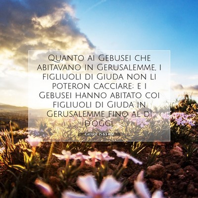 Giosué 15:63 RIV Immagine del Versetto della Bibbia