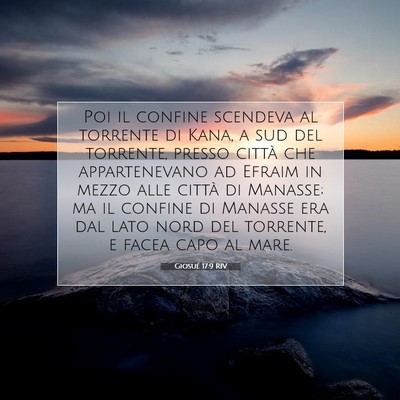Giosué 17:9 RIV Immagine del Versetto della Bibbia