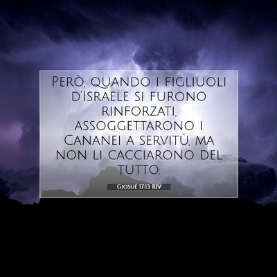 Giosué 17:13 RIV Immagine del Versetto della Bibbia