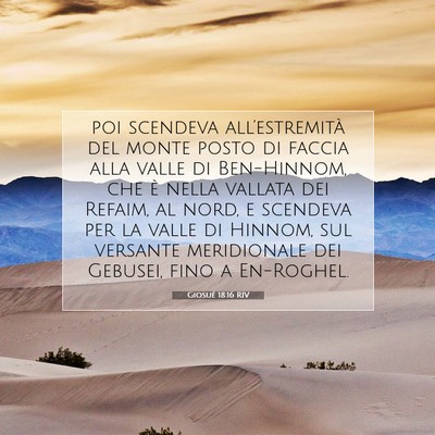 Giosué 18:16 RIV Immagine del Versetto della Bibbia