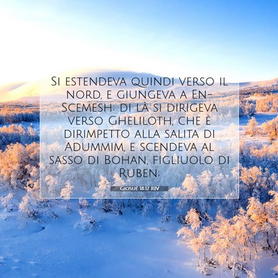 Giosué 18:17 RIV Immagine del Versetto della Bibbia