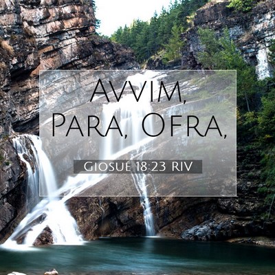 Giosué 18:23 RIV Immagine del Versetto della Bibbia