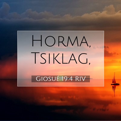 Giosué 19:4 RIV Immagine del Versetto della Bibbia