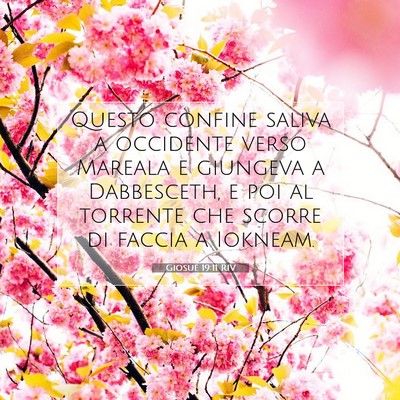 Giosué 19:11 Versetto della Bibbia Spiegato