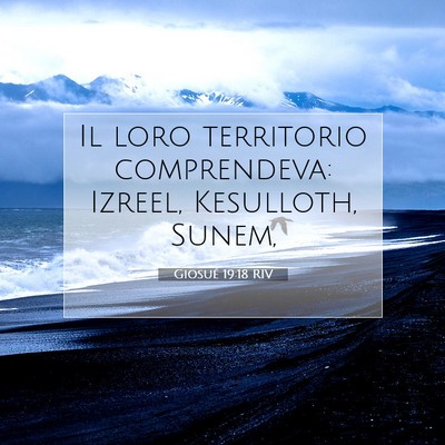 Giosué 19:18 RIV Immagine del Versetto della Bibbia