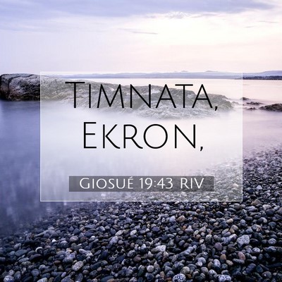 Giosué 19:43 RIV Immagine del Versetto della Bibbia