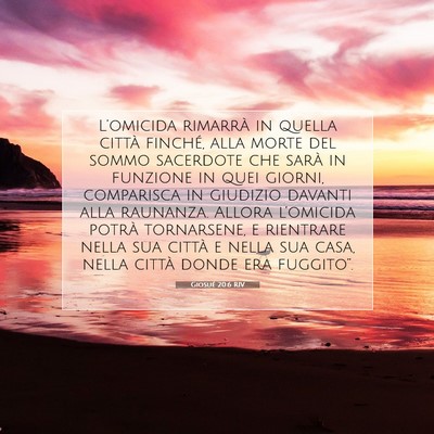 Giosué 20:6 RIV Immagine del Versetto della Bibbia