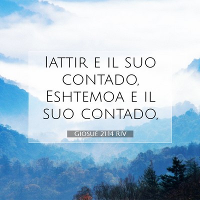 Giosué 21:14 RIV Immagine del Versetto della Bibbia