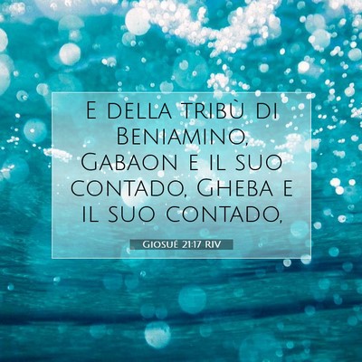 Giosué 21:17 RIV Immagine del Versetto della Bibbia