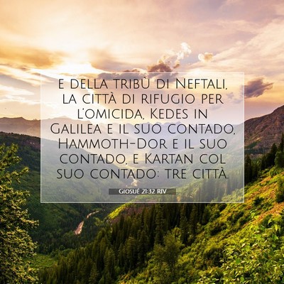 Giosué 21:32 RIV Immagine del Versetto della Bibbia