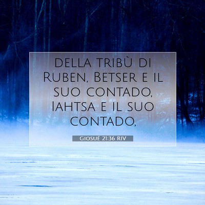 Giosué 21:36 RIV Immagine del Versetto della Bibbia